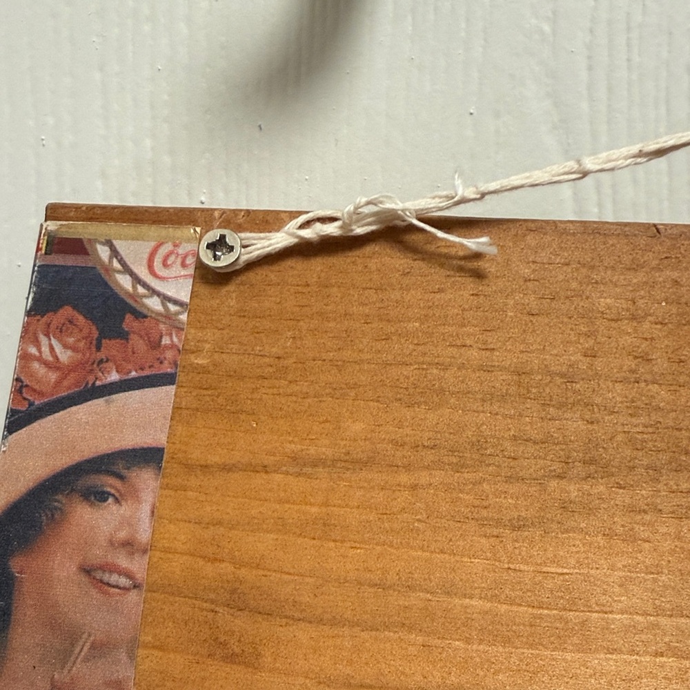 Coca Cola Retro Wall Hook with Red and Brown Accents - Picture 6 of 9